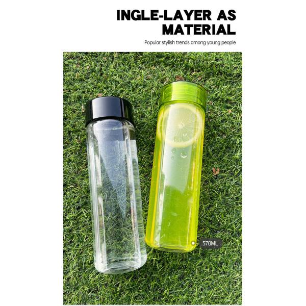 Recycled Portable Eco Friendly RPET Water Bottles 600ml Plastic Water Bottle Personalised Environmental ProtectionWith GRS Certification