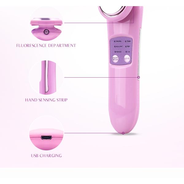 Homemade Ultrasonic Galvanic Ion Face Massager Women Personal Care