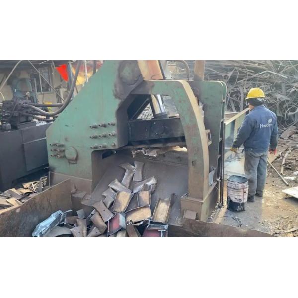 Aluminum Block Scrap Metal Cutting Recycling Hydraulic Tiger Head Shears