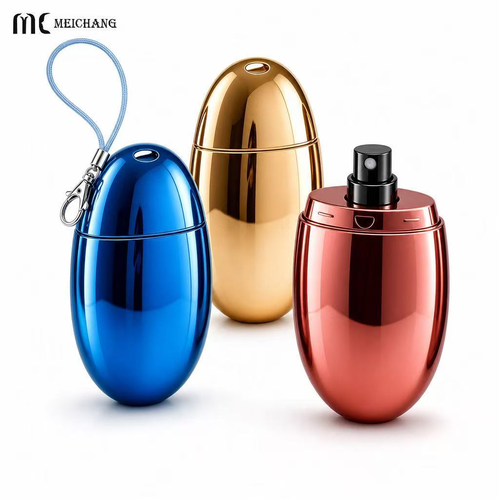 18ml Portable Egg-Shaped Fine Mist Spray Bottle for Mosquito Repellent Packaging (MC-454)