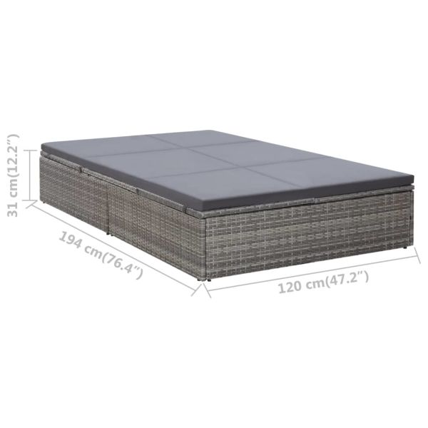 Outdoor Furniture Daybed Wholesale Double Lounger Metal Frame Style Patio Poorside Garden Use Lounger