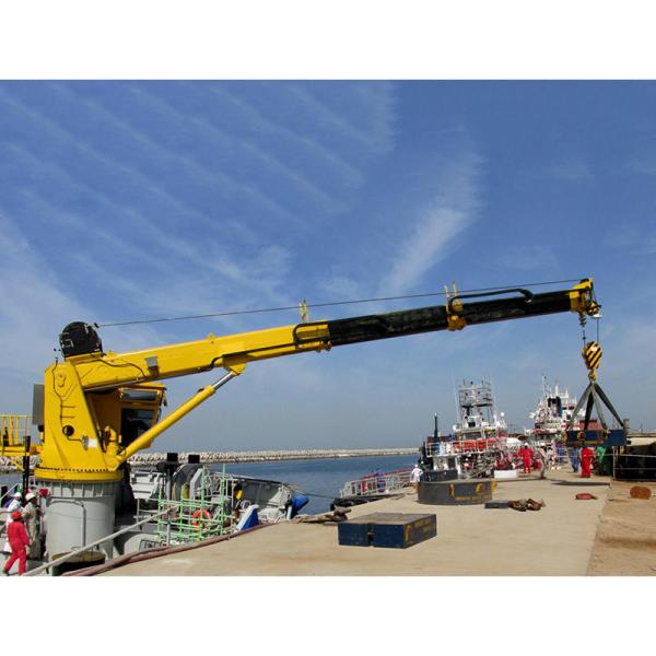 Marine Hydraulic Telescopic Boom Slewing Deck Crane Offshore Crane Q235B