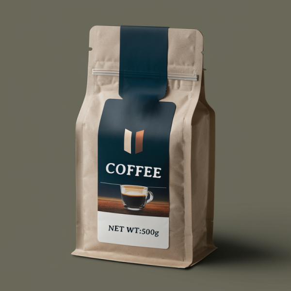 Multiple Sizes Available Portable Reusable Design Stand up Pouch Zipper Seal Coffee Bag for Coffee Bean