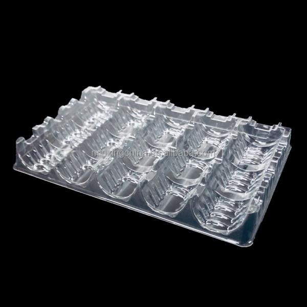 Customized Face Seal Blister for Electronic Components Class 100 PET Plastic Packaging