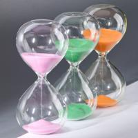 Estilo moderno/simple del reloj de arena de la mano del contador de tiempo coloreado soplado de la arena