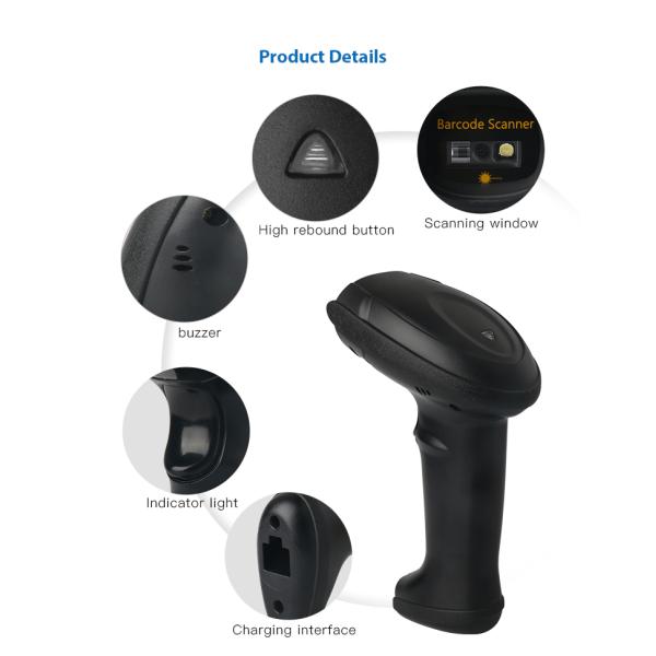 USB блока развертки штрихкода радиотелеграфа кода 1D 2D QR Handheld связал проволокой развертку DS5900B-2D CMOS