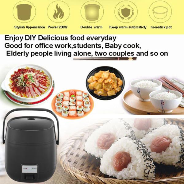 1.2L Smart Control Rice And Vegetable Steamer With Removable Nonstick Cooking Pot