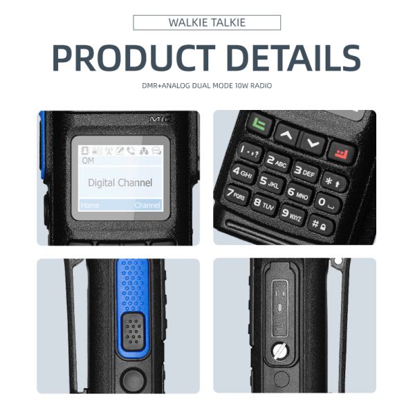 10W Digital Radio Transceiver Amateur DMR Two Way Radio YANTON DM-860