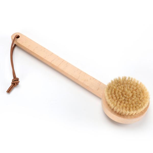 Escova corporal Vegan Redonda Pele natural Seca Massagem Chuveiro Escova para Spa