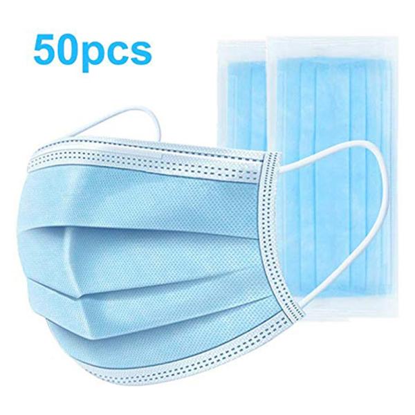 Unisex Medical Disposable Face Mask Anti Pollen Allergens  Non Woven Fabric Mask