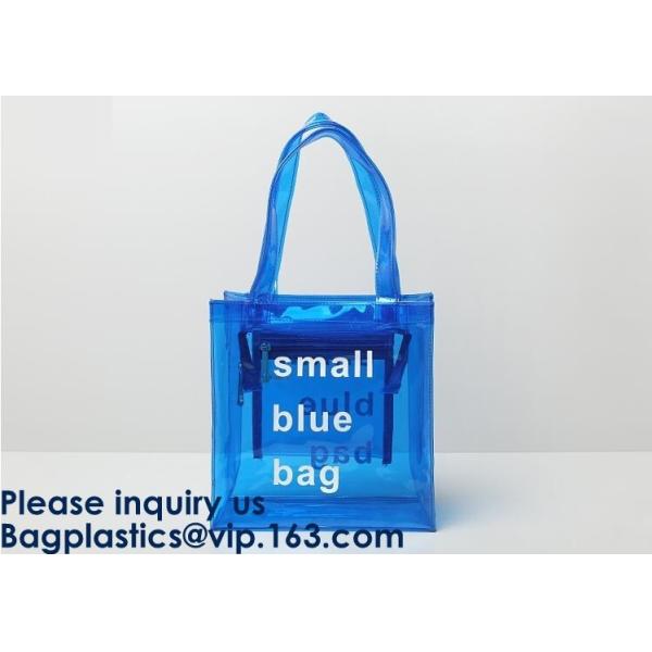 Stylish Waterproof Transparent Clear Tote PVC Beach Bag,Girls Fancy Clear Transparent Pvc Handbag Beach Shoulder Sling