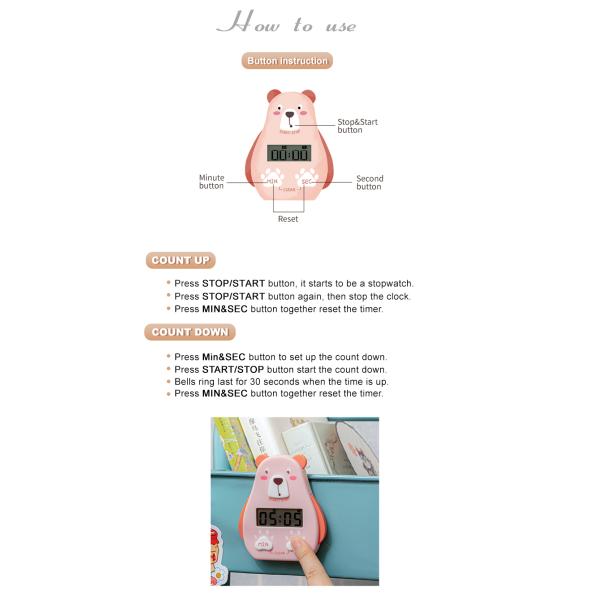 waterproof Magnetic Kitchen Digital Timer OEM ODM for Office