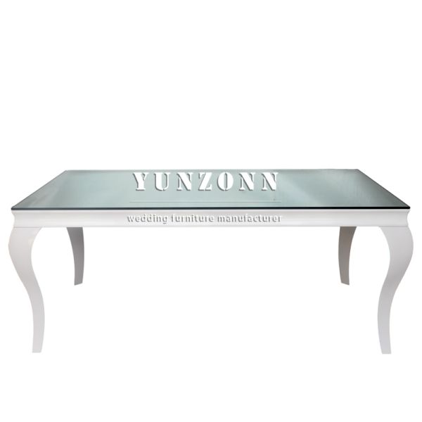 Wholesale Popular White Rectangular Table Wedding Dotel Table for Wedding Birthday Outdoor Events