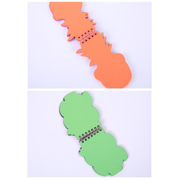 Креативный дизайн мультфильма ПВХ покрытие свободный листовой блокнот для портативного записи