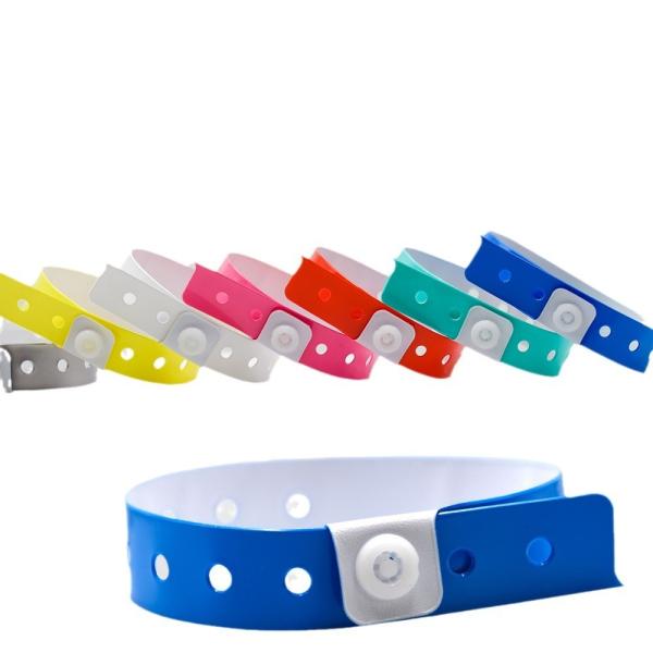 Customized Logo Professional PVC Disposable Entertainment Admission Tickets Waterproof Bracelet Identification Wristbands