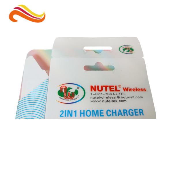 Коробка CMYK раковины ЛЮБИМЦА кабеля 0.50mm заряжателя пластиковая