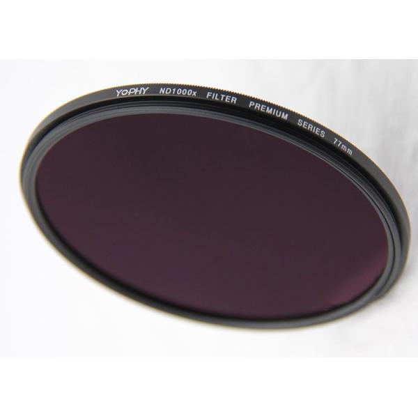 Black 77mm HD Splendid Screw On ND1000 Filter For Digital Camera Lens