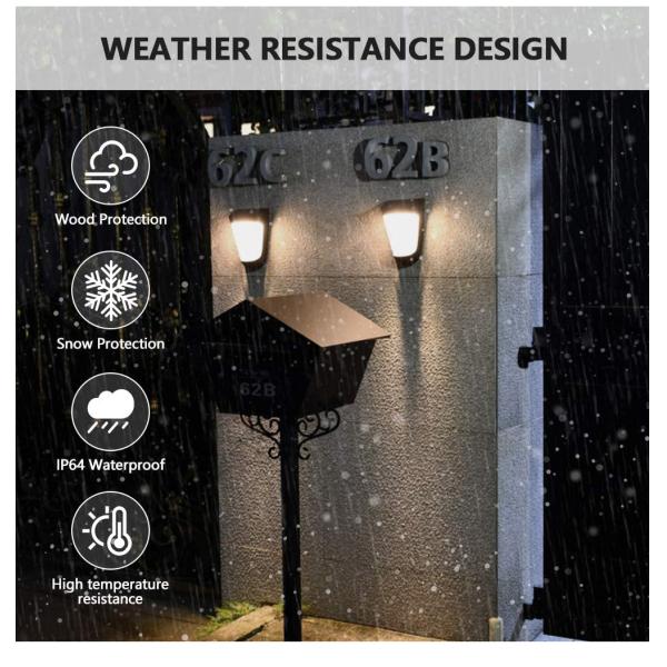 10LED 800LM 1200MAH Outdoor Solar Garden Lamp IP64 Waterproof