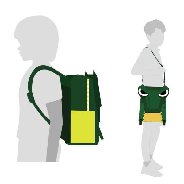 NHZ021-5 Nohoo PU children dinosaur school bag for preschool students