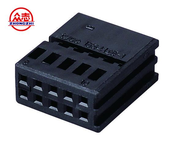 Black 10 Pin Automotive Wire Connectors With Clip Auto Parts Electrical Connector
