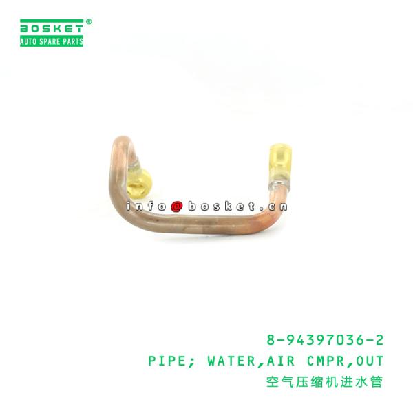 8-94397036-2 tubo de agua del compresor de aire de la salida de ISUZU FTR 8943970362