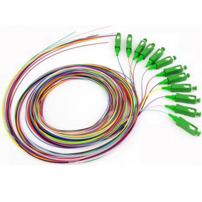 Polonês da virola da cor G657A1 APC do conjunto 12 da trança da fibra do conector do SC