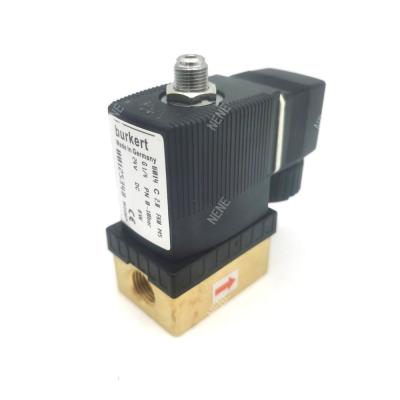 FKM Seal Solenoid Valve G1/4 Inch G1/4 Inch 00125304 6013 Type Direct Action 2/2 Normally Closed 3.0 Flow Hole FKM Seal 220VAC 8W 0~10bar Brass Valve Body