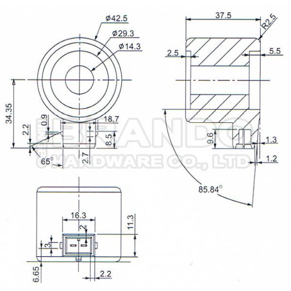 Катушка соленоида 12VDC 17W для частей регулятора редуктора давления CNG запасных