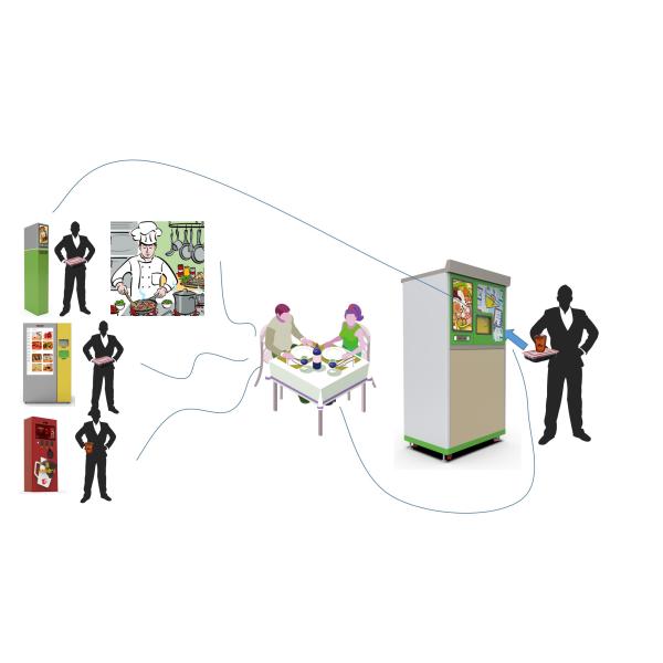 bagged instant  coffee dispenser