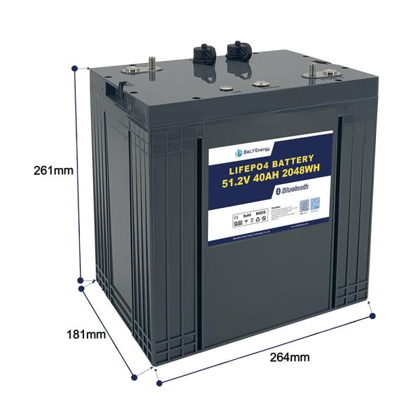 Bely Energy dernière conception 40AH 48v Lifepo4 batterie chariot de golf LiFePO4 batterie