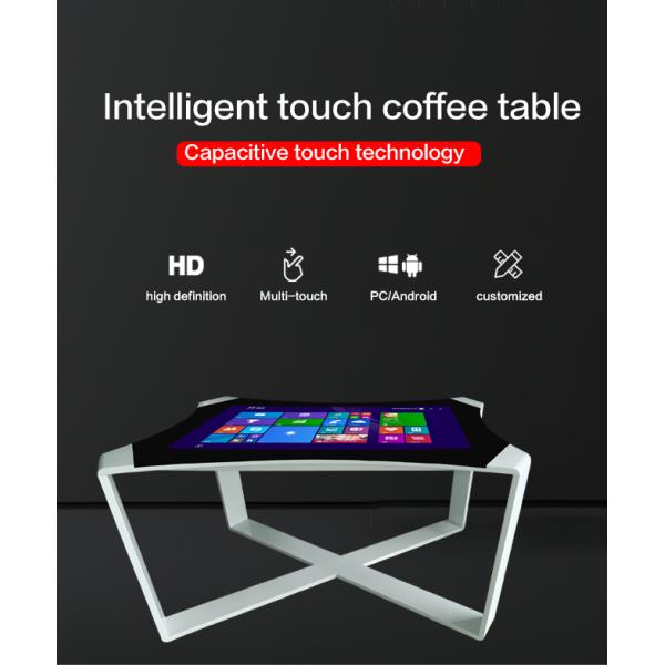 Smart Home Interactive Touch Screen Table For Capacitive Coffee Shop Advertising Kiosks Display Table