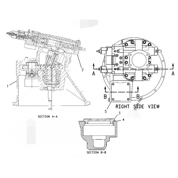 Отстраивайте заново гусеницу А8В0160 Э330Б Э330БЛ гидронасоса 123-2235 экскаватора