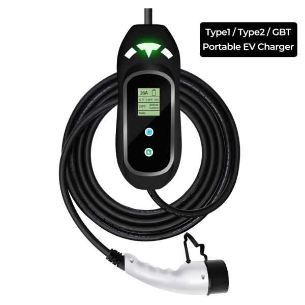 50HZ/60HZ Portable EV Charger EVSE Box Type 1 Type 2 Mode 2