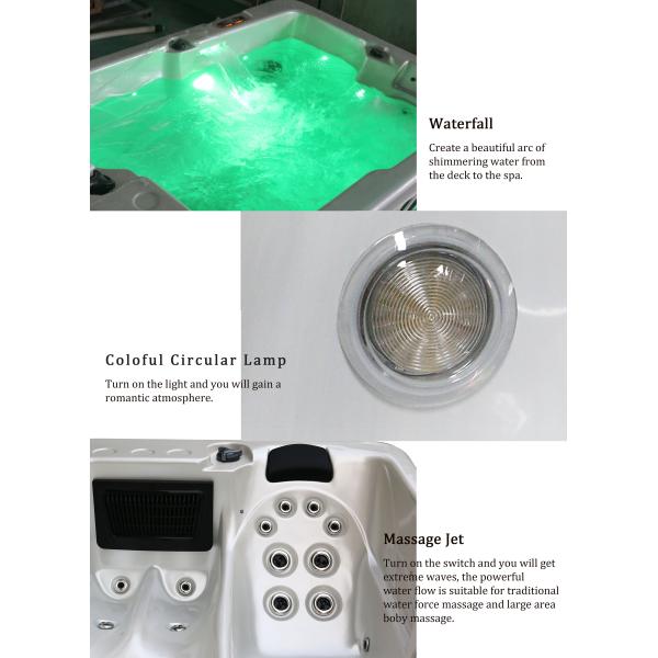OEM ODM Balboa Control System Traditional Acrylic Hot Tub Outdoor Massage Spa