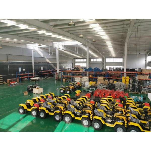 Red Compact 4 Wheel Drive Tractors With Corn Seeder 4x4 Mini Tractor