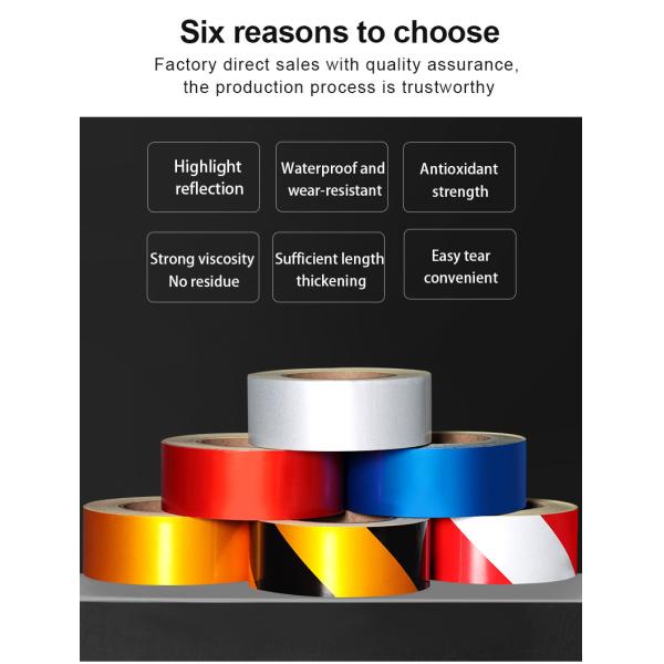 Hot Style High Visibility Car Reflective Tape Reflective Warning Safety Tape