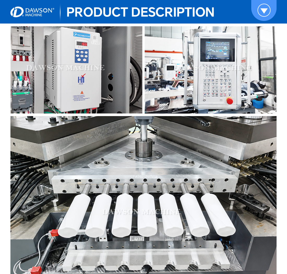 Automatic 25 kW Customizable Injection Blow Molding Machine for Plastic Bottle Production