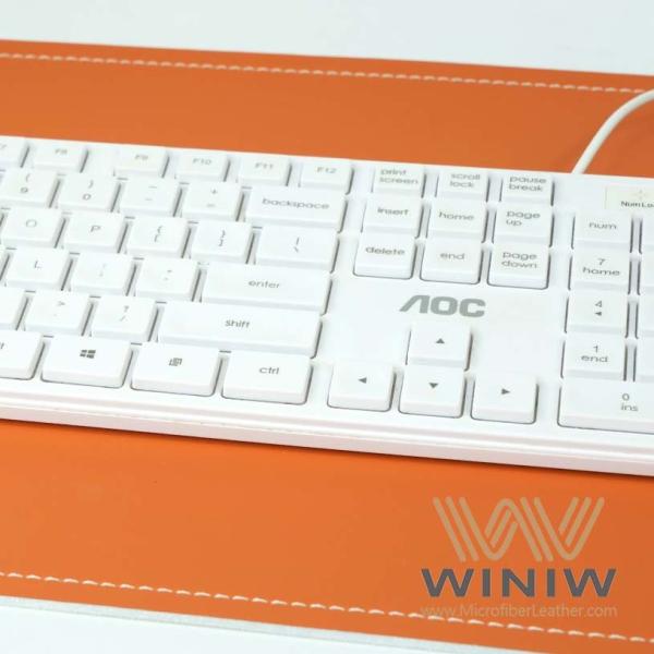Soft Polyester Microfiber Faux Leather Fabric For Mouse/ Keyboard Pad