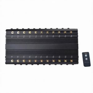 80m Stationary Cell Signal Disruptor GSM 3G 4G 5G Mobile Phone 22 Bands 46w
