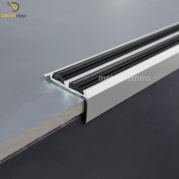 Silver / Grey Bullnose Tile Trim Metal Trim Shower Niche Punching Roud Stair Nosing