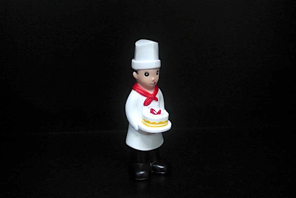 5 Inch Cake Baker Mini Vinyl Figures , Vinyl Collectible Toys White Color
