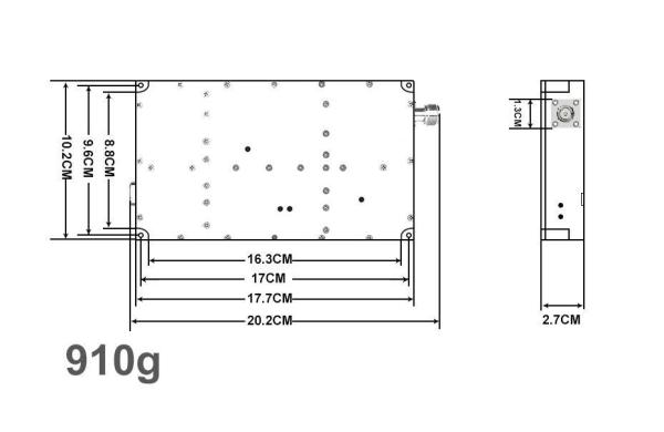 Module d'amplificateur de signal pour amplificateur de puissance personnalisable 100K-400MHz-100W