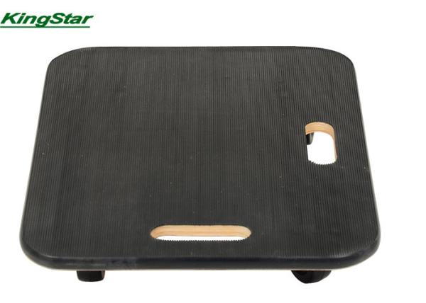 Two Handles Flat Plywood Moving Dolly With Ribbed Rubber Surface , PVC Edge Strip