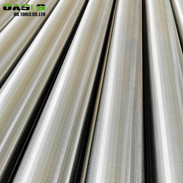 Wire Wound Slotted Casing Pipe , Vee Shaped 304 Stainless Steel Wedge Wire Filter