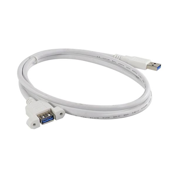 USB 3.0 Panel Mount Extension Cable Male to Female 3ft 4ft 5ft