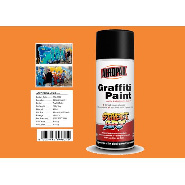 Краска для пульверизатора граффити MSDS, на открытом воздухе краска для пульверизатора с оранжевым желтым цветом