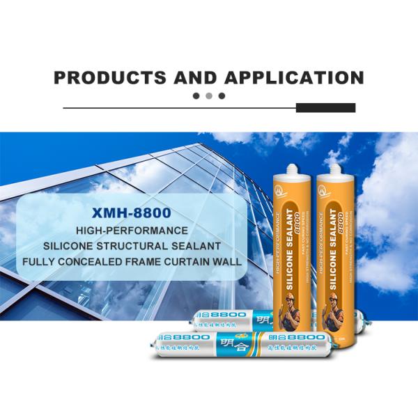 Woodworking Bonding Strength MH8800 Silicone Sealant for temperature-resistant Heat-loaded Elastic Sealing and Bonding