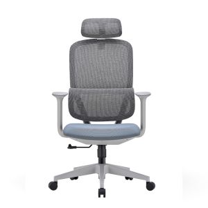 High Back Modern Mesh Office Chair Ergonomic Computer Chair Reclining Executive Chair with Headrest for Workstation