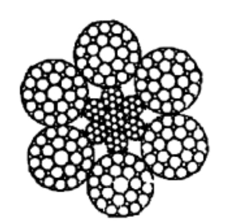 Lifting And Hoisting Line Contact Wire Rope 6×29F-IWRC 13mm