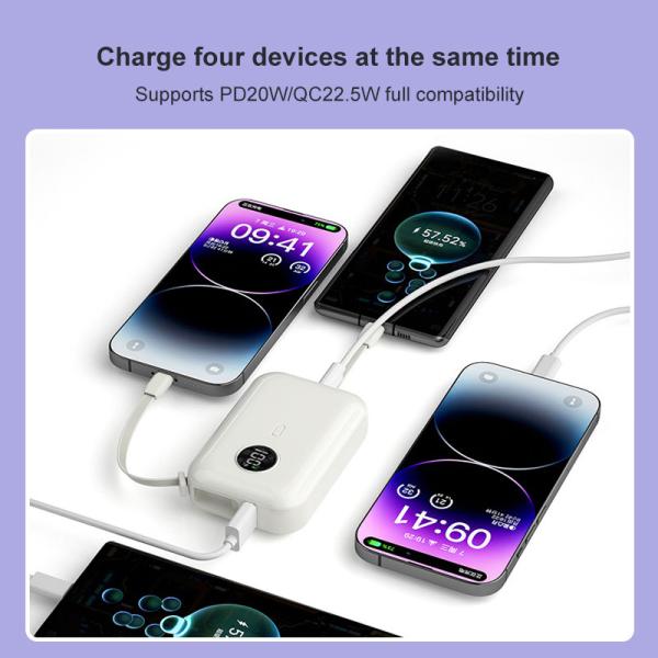 Portable Fast Charging Power Bank 10000mAh Mini With Output 5W 7.5W And Wireless